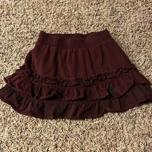 Maroon skirt girls size youth extra small